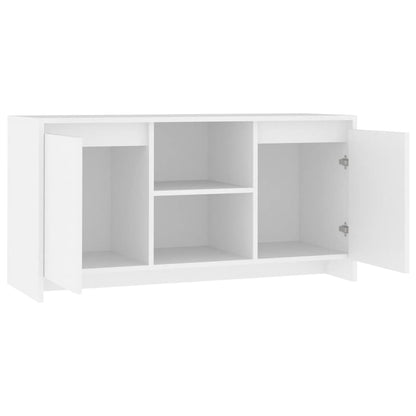TV-skab Hvid 102x37,5x52,5 cm Træ Materiale