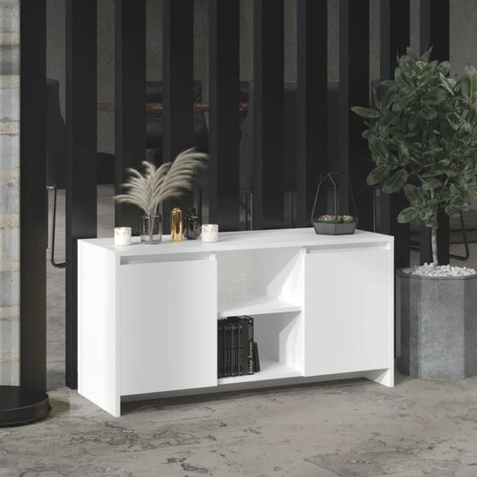 TV-skab Hvid 102x37,5x52,5 cm Træ Materiale