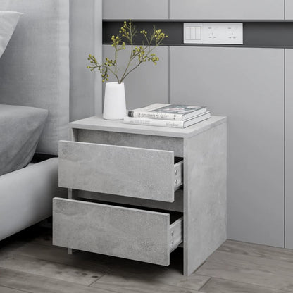 Nachttisch Betongrau 45x34,5x44,5 cm Holzwerkstoff