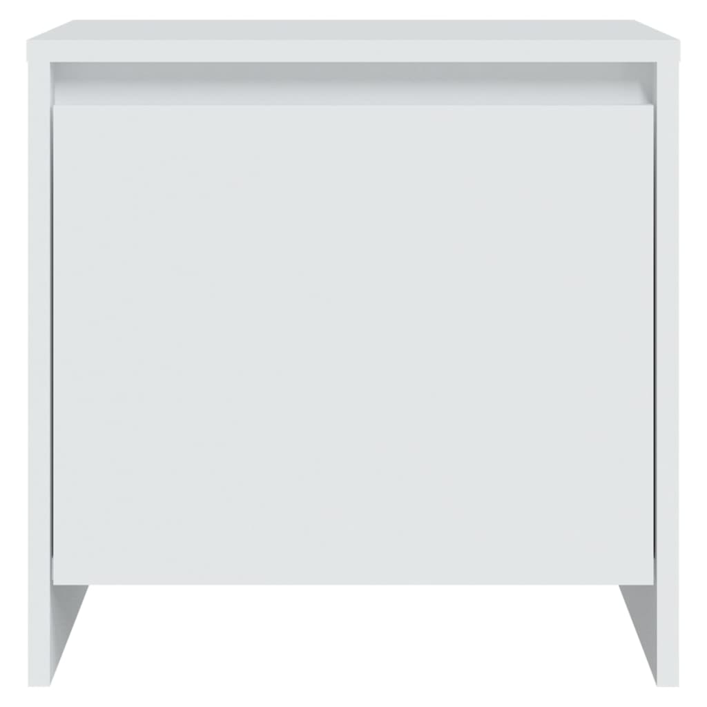 Nachttische 2 Stk. Weiß 45x34x44,5 cm Holzwerkstoff
