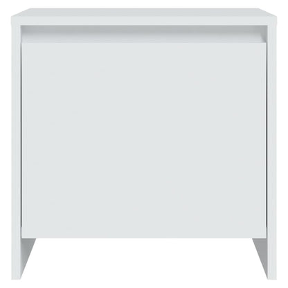 Nachttische 2 Stk. Weiß 45x34x44,5 cm Holzwerkstoff
