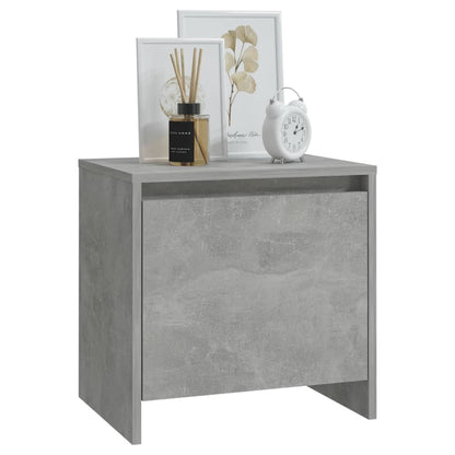 Nachttisch Betongrau 45x34x44,5 cm Holzwerkstoff