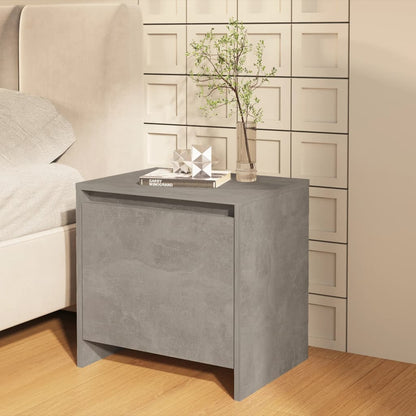 Nachttisch Betongrau 45x34x44,5 cm Holzwerkstoff
