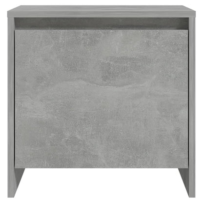 Nachttische 2 Stk. Betongrau 45x34x44,5 cm Holzwerkstoff