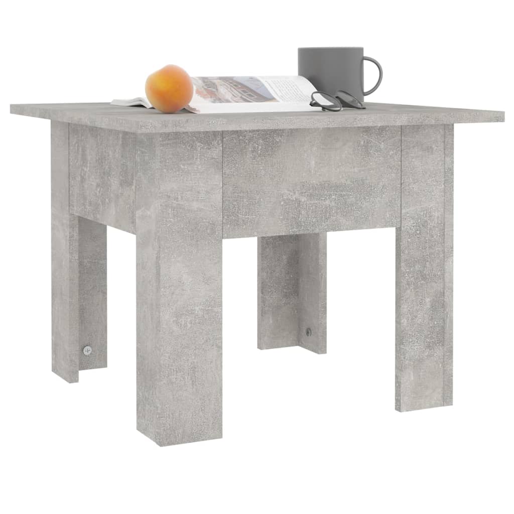 Couchtisch Betongrau 55x55x42 cm Holzwerkstoff