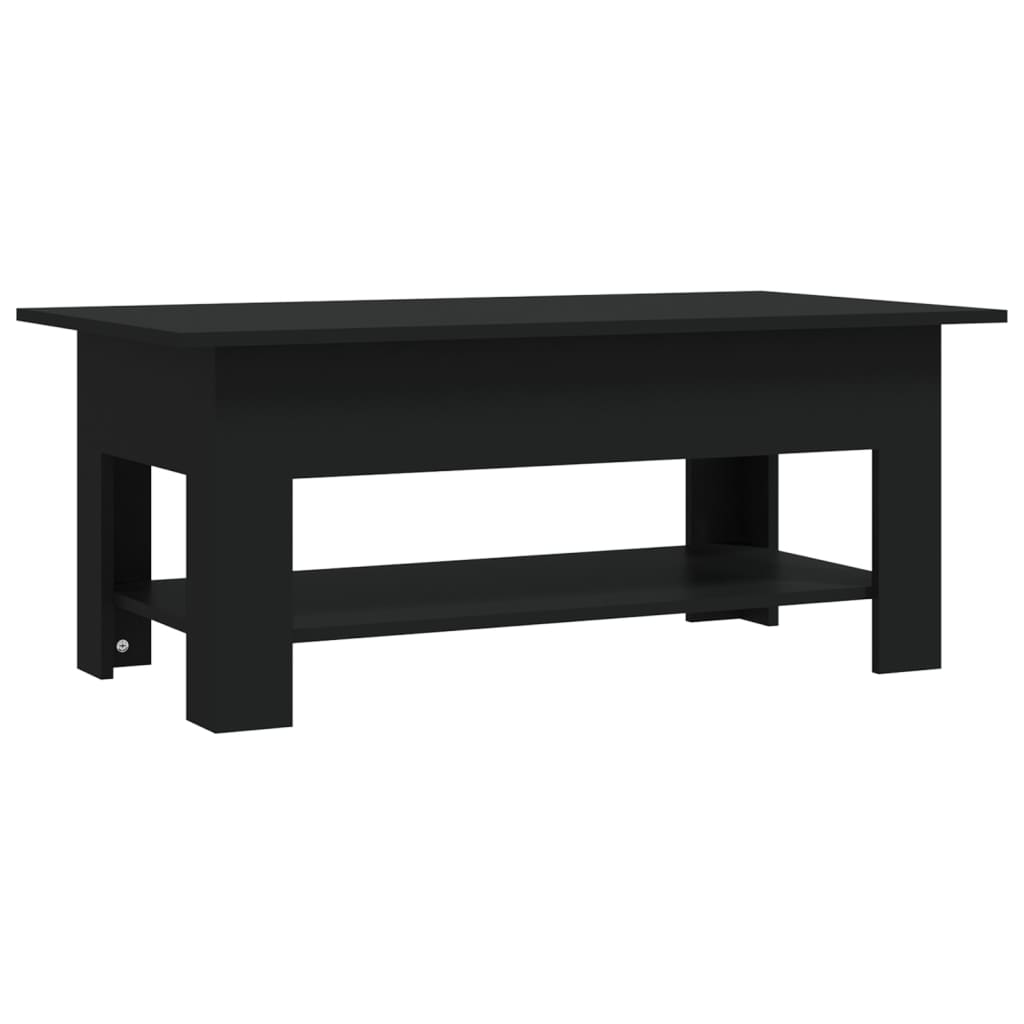 Sofabord Sort 102x55x42 cm Træ Materiale
