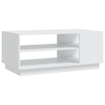 Sofabord Hvid 102x55x43 cm Træ Materiale