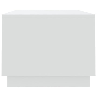 Sofabord Hvid 102x55x43 cm Træ Materiale