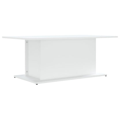 Sofabord Hvid 102x55,5x40 cm Træ Materiale