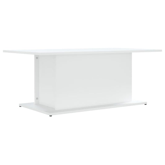 Sofabord Hvid 102x55,5x40 cm Træ Materiale