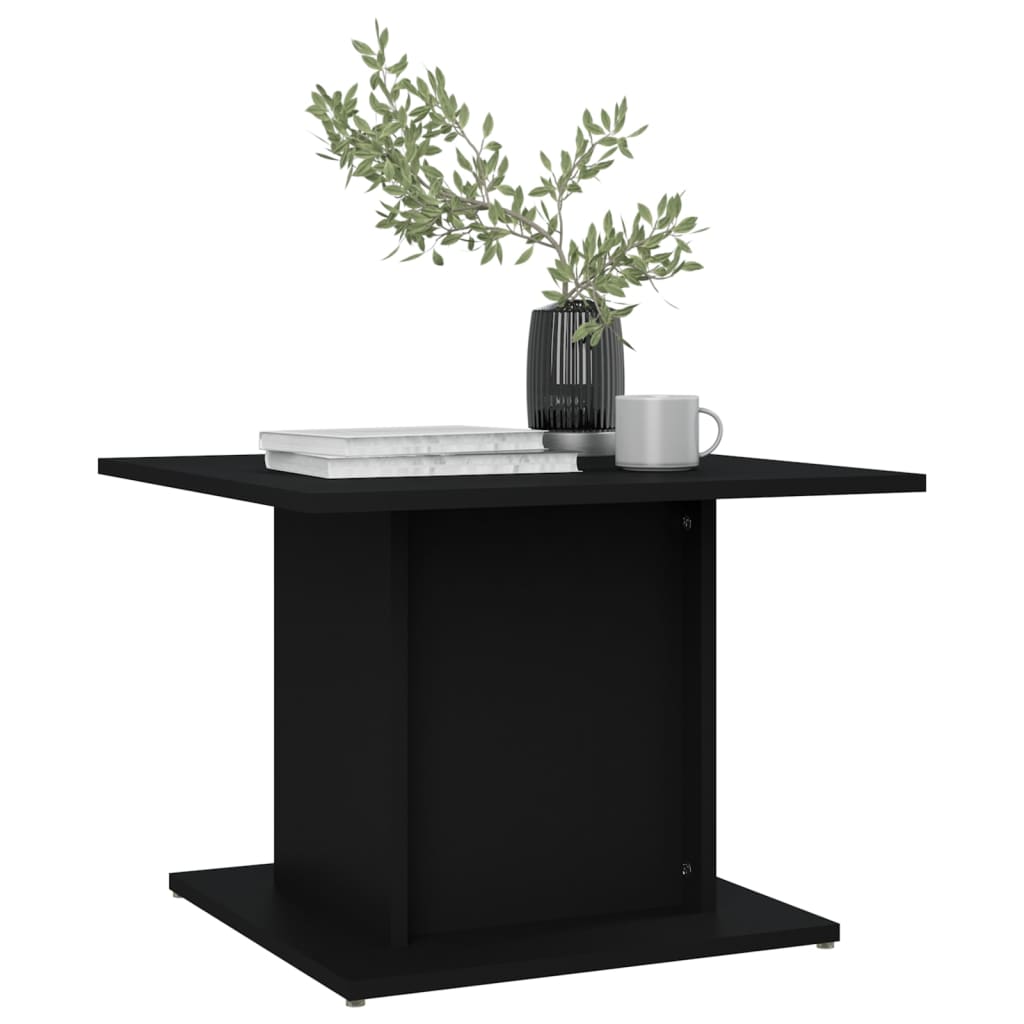 Sofabord Sort 55,5x55,5x40 cm Træ Materiale