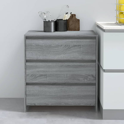 Skænk Grå Sonoma 70x41x75 cm Træmateriale