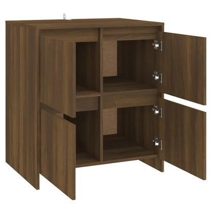 Sideboard Braun Eichen-Optik 70x41x75 cm Holzwerkstoff