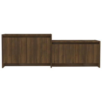 TV-Schrank Braun Eichen-Optik 146,5x35x50 cm Holzwerkstoff