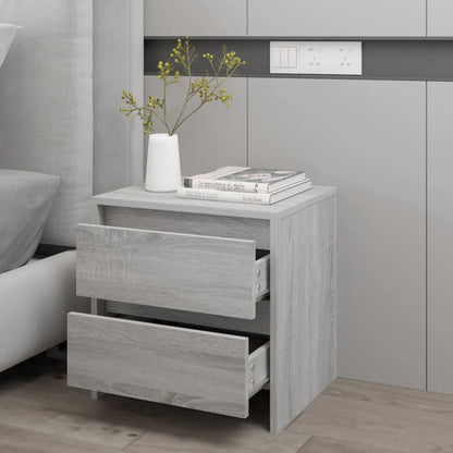 Nachttisch Grau Sonoma 45x34,5x44,5 cm Holzwerkstoff
