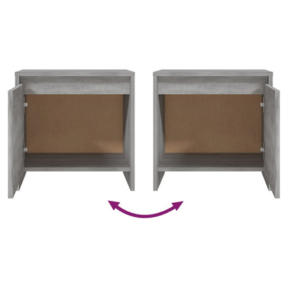 Nachttisch Grau Sonoma 45x34x44,5 cm Holzwerkstoff