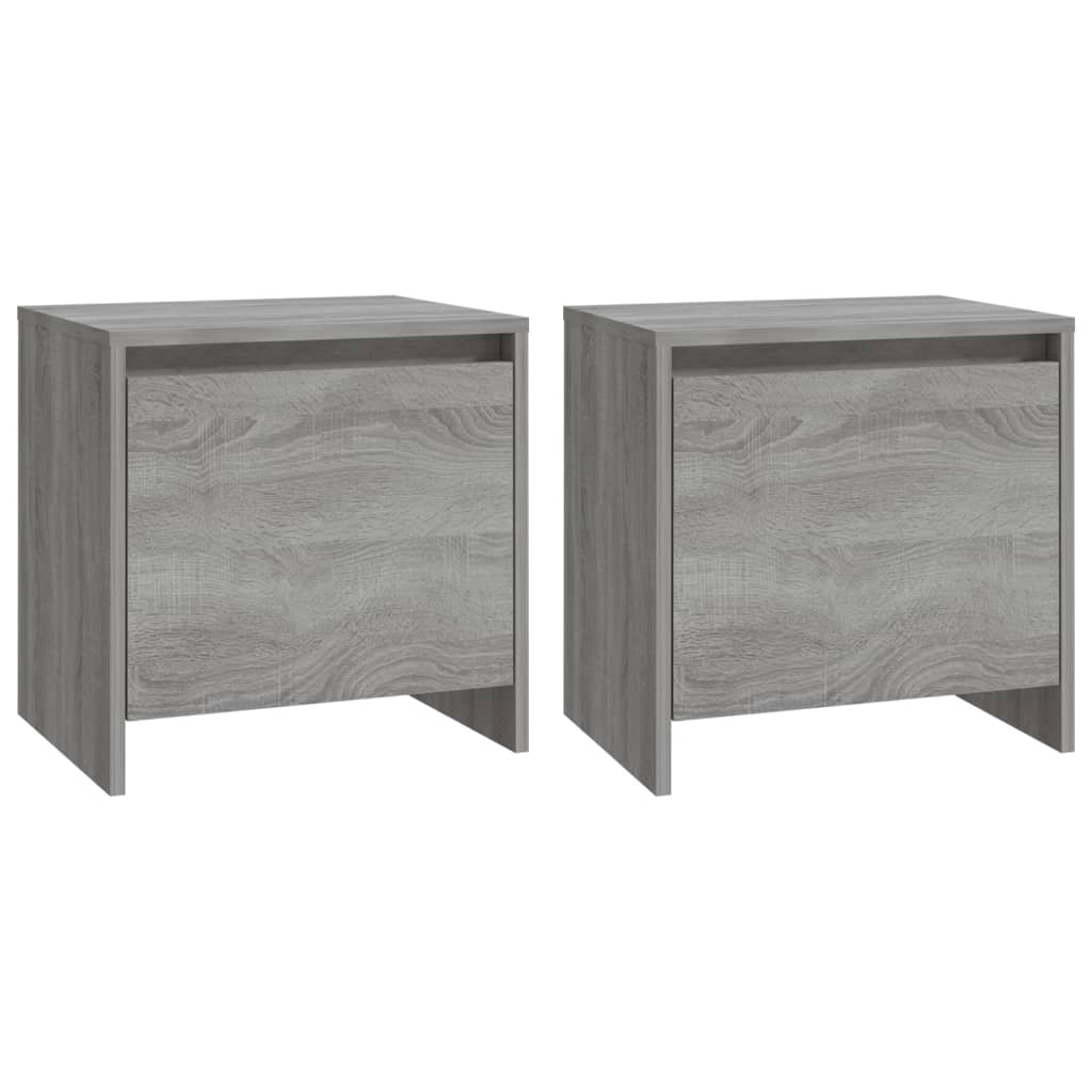 Nachttische 2 Stk. Grau Sonoma 45x34x44,5cm Holzwerkstoff