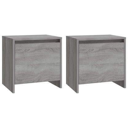 Nachttische 2 Stk. Grau Sonoma 45x34x44,5cm Holzwerkstoff