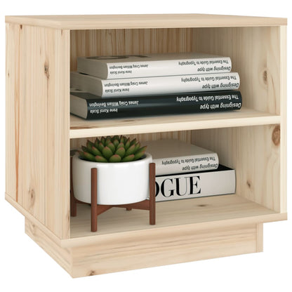 Sengeborde 2 stk 40x34x40 cm massivt fyrretræ