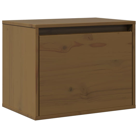 Wandschrank Honigbraun 45x30x35 cm Massivholz Kiefer