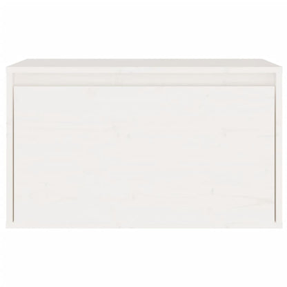 Wandschrank Weiß 60x30x35 cm Massivholz Kiefer