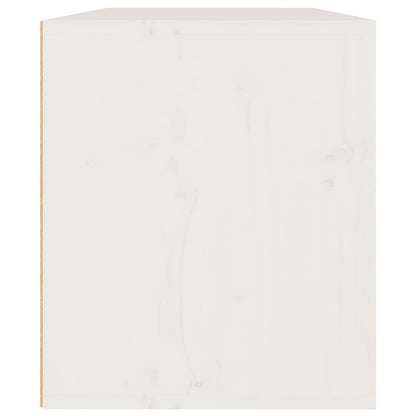 Wandschrank Weiß 60x30x35 cm Massivholz Kiefer