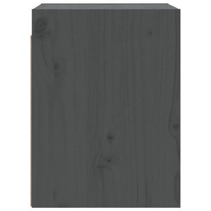 Wandschränke 2 Stk. Grau 30x30x40 cm Massivholz Kiefer