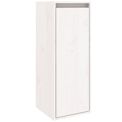 Wandschränke 2 Stk. Weiß 30x30x80 cm Massivholz Kiefer