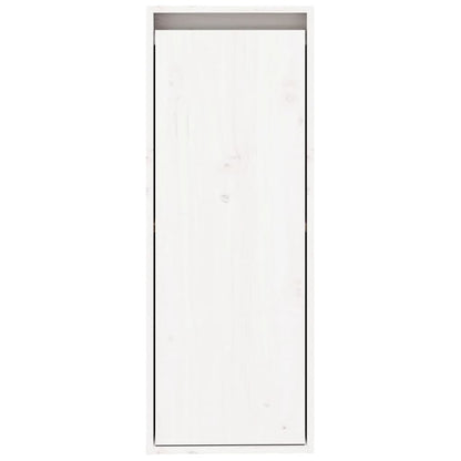Wandschränke 2 Stk. Weiß 30x30x80 cm Massivholz Kiefer
