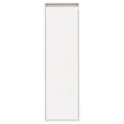 Wandschrank Weiß 30x30x100 cm Massivholz Kiefer