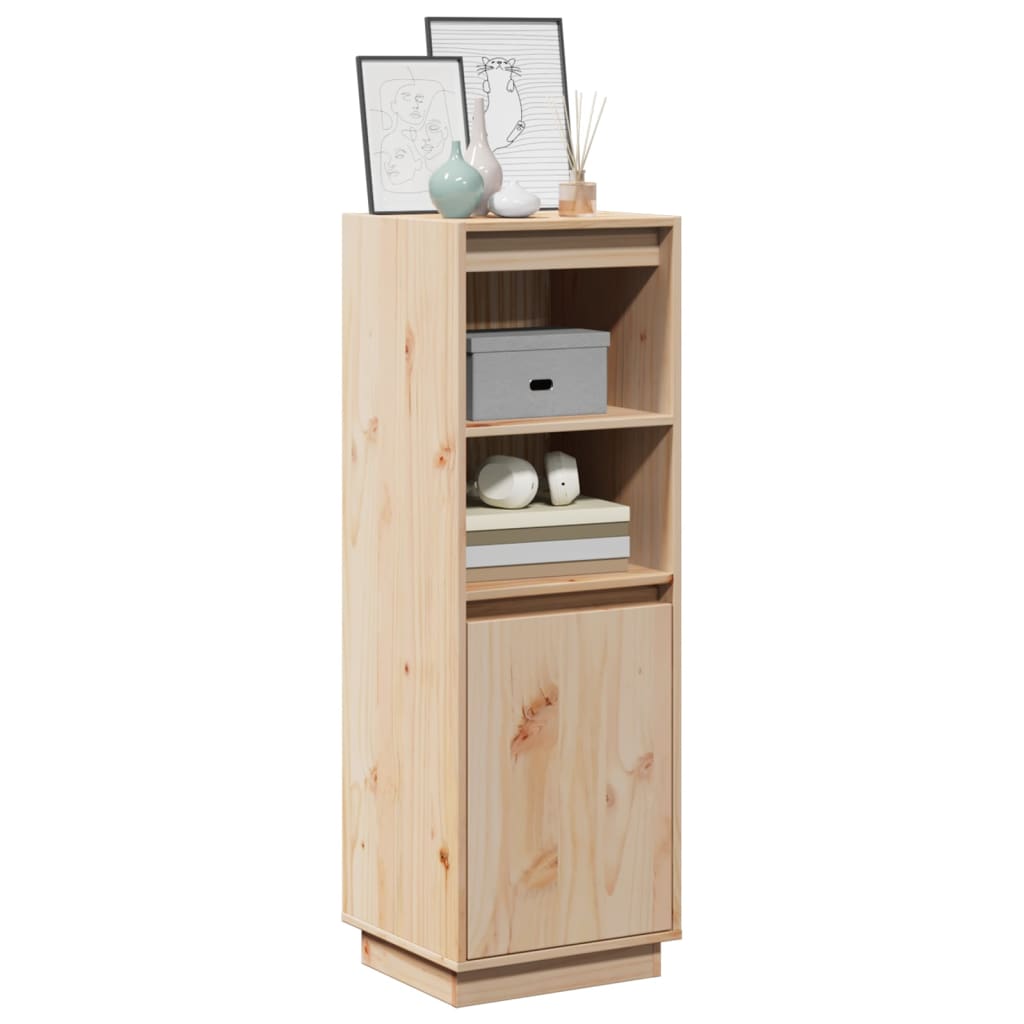 Highboard 37x34x110 cm Massivholz Kiefer