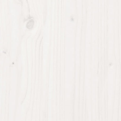 Highboard Hvid 37x34x110 cm Massiv Fyr