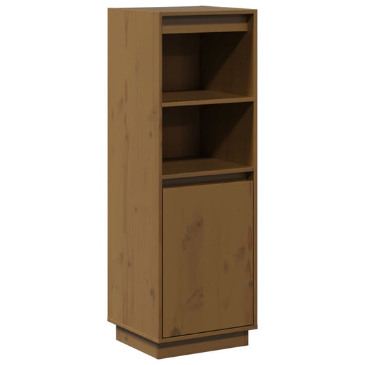 Highboard Honey Brown 37x34x110 cm Massiv Fyr
