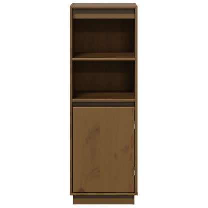 Highboard Honey Brown 37x34x110 cm Massiv Fyr