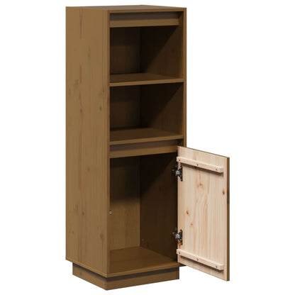 Highboard Honey Brown 37x34x110 cm Massiv Fyr