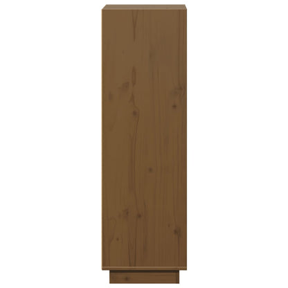 Highboard Honey Brown 37x34x110 cm Massiv Fyr