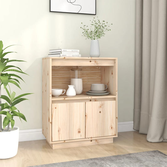 Skænk 60x34x75 cm massiv fyrretræ
