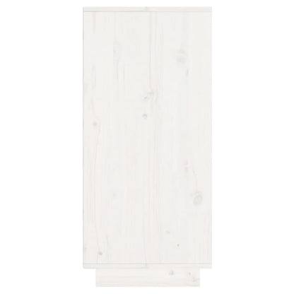 Skænk Hvid 60x34x75 cm Massiv Fyr