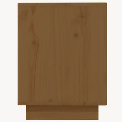 Schuhregal Honigbraun 110x34x45 cm Massivholz Kiefer