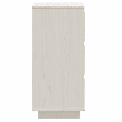 Sideboards 2 Stk. Weiß 32x34x75 cm Massivholz Kiefer