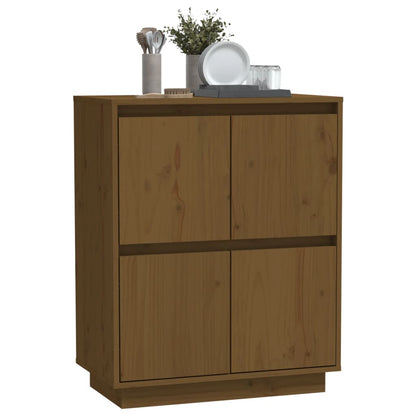 Sideboard Honigbraun 60x34x75 cm Massivholz Kiefer