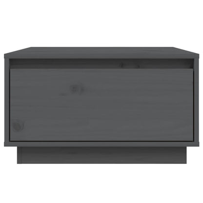 Couchtisch Grau 55x56x32 cm Massivholz Kiefer