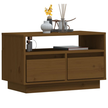 TV-Schrank Honigbraun 60x35x37 cm Massivholz Kiefer