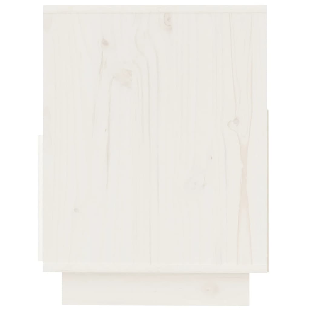 TV-skab Hvid 140x37x50 cm Massiv Fyr
