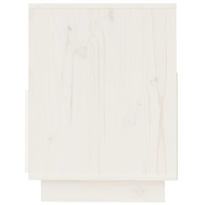 TV-skab Hvid 140x37x50 cm Massiv Fyr