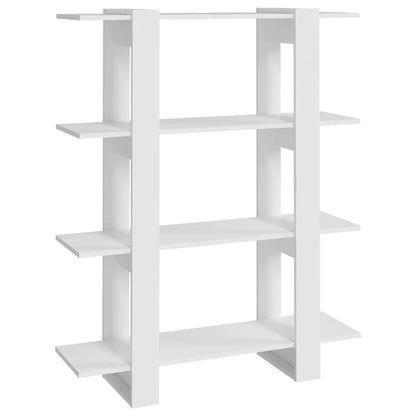 Bücherregal/Raumteiler Weiß 100x30x123,5 cm