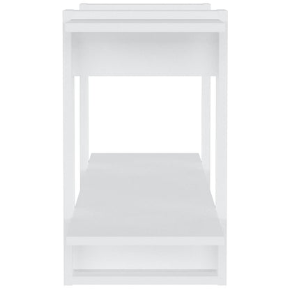 Bücherregal Weiß 100x30x51 cm Holzwerkstoff