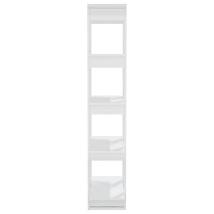 Bücherregal/Raumteiler Hochglanz-Weiß 80x30x160 cm