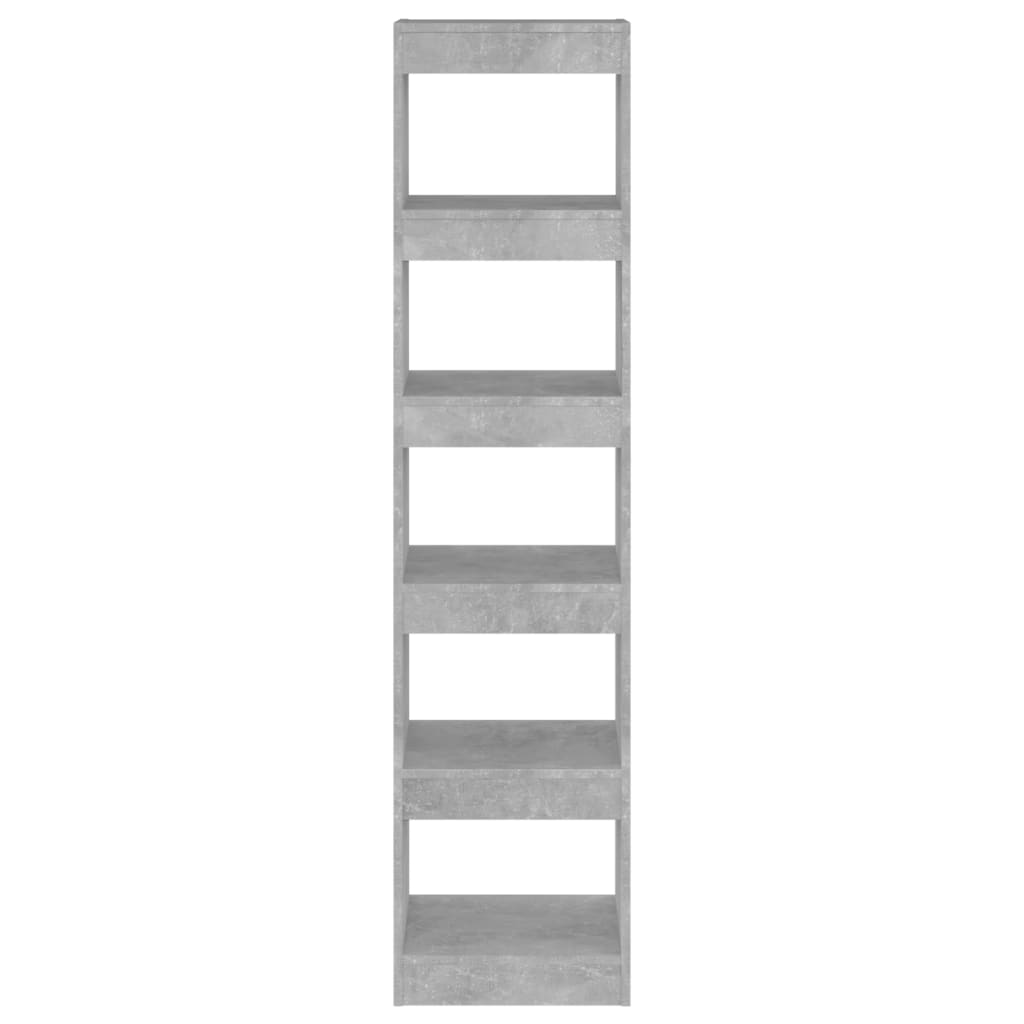 Bücherregal/Raumteiler Betongrau 40x30x166 cm