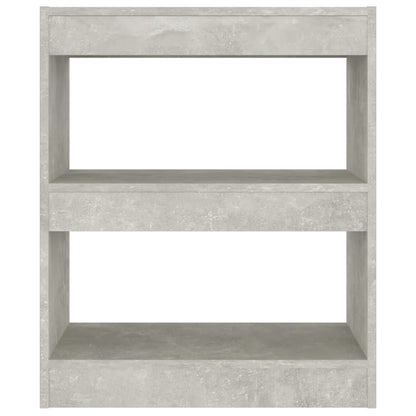 Bücherregal/Raumteiler Betongrau 60x30x72 cm
